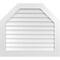 Ekena Millwork Octagonal Top Surface Mount PVC Gable Vent w/ 3-1/2"W x 1"P Standard Frame, 38"W x 34"H GVPOT38X3401SN - alternate 1